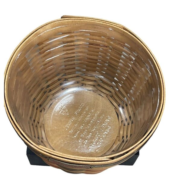 Vintage 1998 Bradford Basket Company Bread Cookie Basket Wood W/ Lid - Picture 2 of 10
